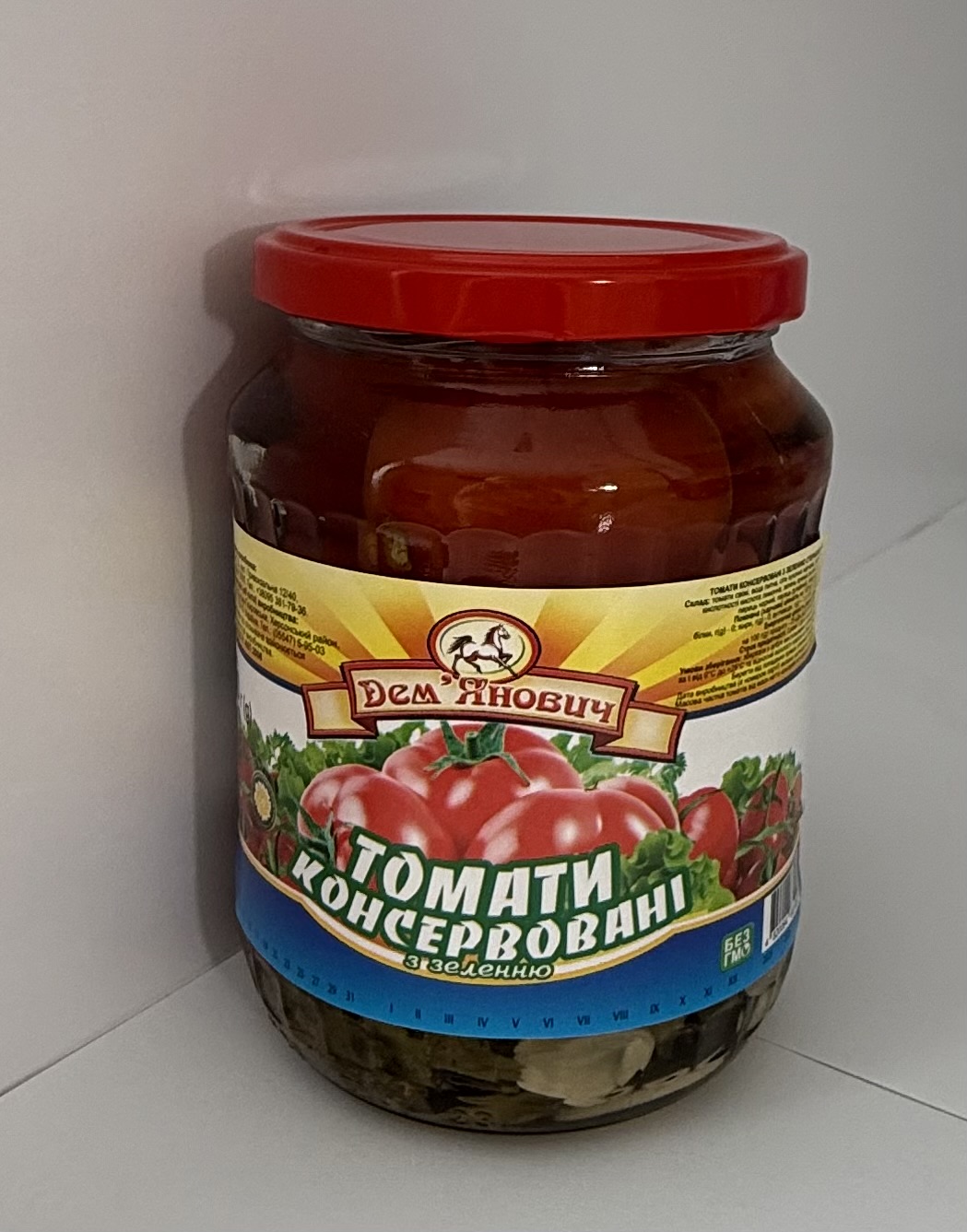 Томати консервовані ДЕМ'ЯНОВИЧ, 650г
